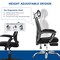 Costway Mesh Office Chair Recliner Desk Chair Height Adjustable w/Footrest Black